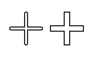 Plus Icon vector for web and mobile app. Add plus sign and symbol