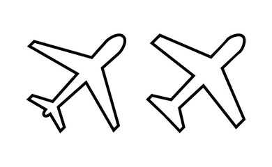 Plane icon vector for web and mobile app. Airplane sign and symbol. Flight transport symbol. Travel sign. aeroplane