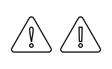 Exclamation danger sign for web and mobile app. attention sign and symbol. Hazard warning attention sign