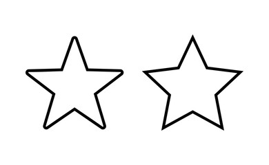 Star Icon vector for web and mobile app. rating sign and symbol. favourite star icon