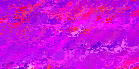 Light blue vector background with triangles.