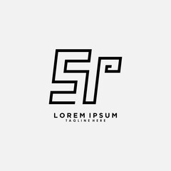  initial name logo design with letter st creative concept