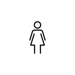 Female icon vector illustration. woman sign and symbol