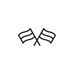 Flag icon vector illustration. Gps location pin map. Location marker symbol.