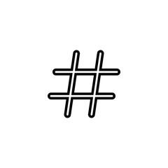 Hashtag icon vector illustration. hashtag sign and symbol