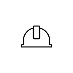 Helmet icon vector illustration. Motorcycle helmet sign and symbol. Construction helmet icon. Safety helmet