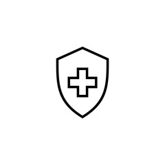 Health insurance icon vector illustration. Insurance document sign and symbol