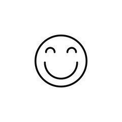 smile icon vector illustration. smile emoticon icon. feedback sign and symbol
