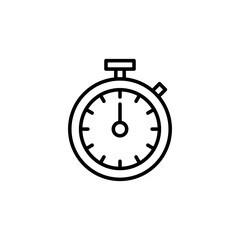 stopwatch icon vector illustration. Timer sign and symbol. Countdown icon. Period of time