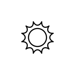 Sun icon vector illustration. Brightness sign and symbol.