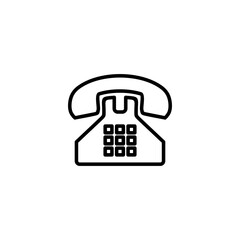 Telephone icon vector illustration. phone sign and symbol