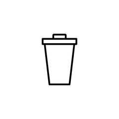 Trash icon vector illustration. trash can icon. delete sign and symbol.