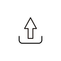 Upload icon vector illustration. load data sign and symbol
