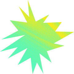 Abstract transparent halftone grunge burst shape.