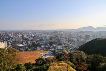 本丸からの眺望・米子城跡（鳥取県・米子市）