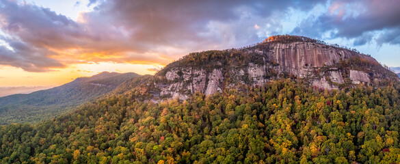 Autumn Sunset at Table Rock State Park - South Carolina 