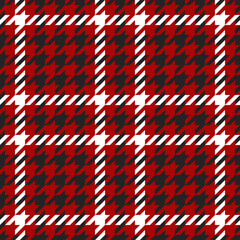 Fototapeta premium Goose foot. Houndstooth tartan tweed
