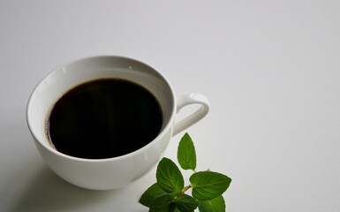 ティータイム　コーヒー　ミント