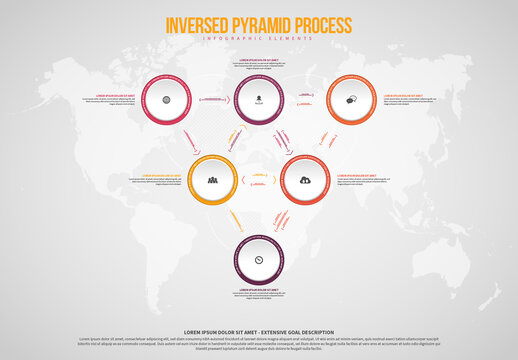Inversed Pyramid Process Infographic