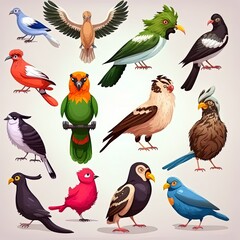 Different Kinds Of Birds Collection