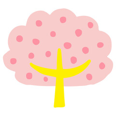 手描きの木（桜）