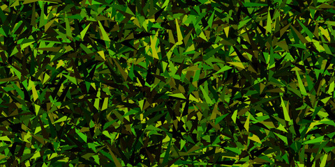 Dark Green, Yellow vector texture with triangular style.