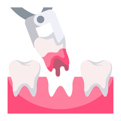 Tooth extraction icon