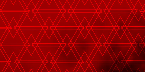 Light Red vector backdrop with lines, triangles.