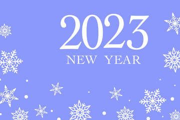 2023 Happy New Year Background Design. Greeting Card, Banner, Poster. Vector Illustration.