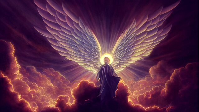 archangel michael in the sky