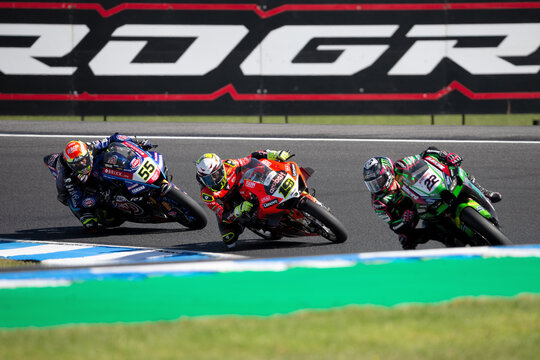 Alex Lowes of United Kingdom on the Kawasaki Racing Team WorldSBK Kawasaki during The 2022 FIM World Superbike Championship at The Phillip Island Circuit.