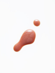 Lip gloss on white background