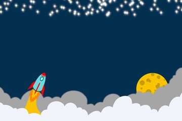 children's background to the sky