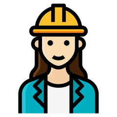 architect filled outline icon