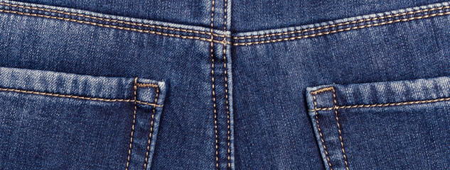 Fototapeta premium Part of blue jeans.