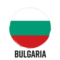 Obraz premium Bulgarian flag, vector illustration