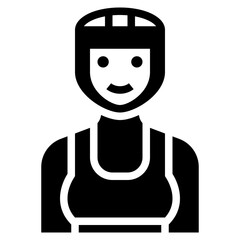 boxer glyph icon