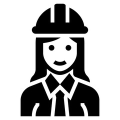engineer glyph icon