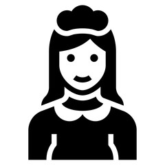 maid glyph icon