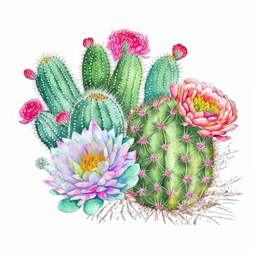 Cactus PNG - Watercolor Cactus, Cactus Flower, Cartoon Cactus