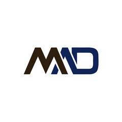 DM logo letter design on luxury background. MD logo monogram initials letter concept. DM icon logo design. MD elegant and Professional letter icon design on black background. M D DM MD