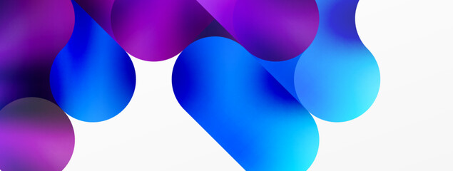 Round shapes and circle geometric abstract background. Vector Illustration For Wallpaper, Banner, Background, Card, Book Illustration, landing page