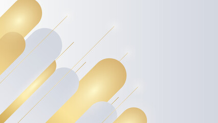 Luxury abstract background with golden lines on white, modern black backdrop concept 3d style. Illustration from vector about modern template deluxe design.