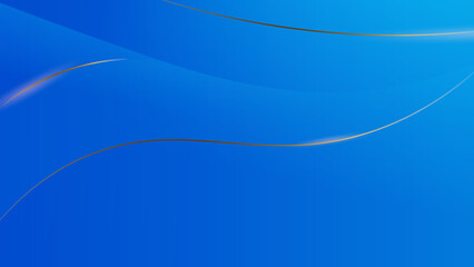 Luxury abstract background with golden lines on bright blue, modern black backdrop concept 3d style. Illustration from vector about modern template deluxe design.
