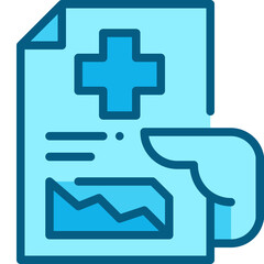 Obraz premium medical result two tone icon