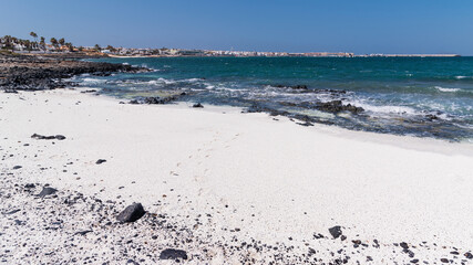 Playa Vista Lobos, popcorn beach, Corralejo, Canary Islands