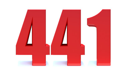 Fototapeta premium 441 number