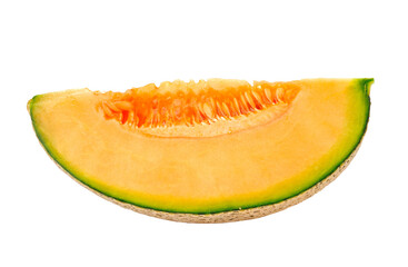cantaloupe melon slices on transparent png