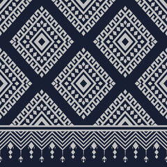 Traditional Ethnic pattern flower Aztec African Asian Indonesian vector seamless patterns for fabric curtain carpet sarong 