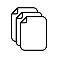 Duplicate icon. sign for mobile concept and web design. vector illustration